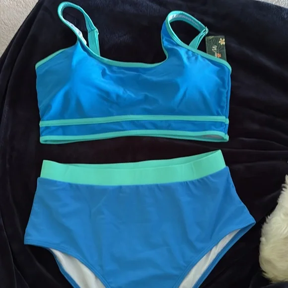 - NWT- 2025 Summer Shades of Blue
BIKINI highway waist full coverage - Picture 3 of 4